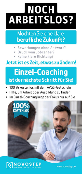 Flyer Novostep Jobcoaching Hamburg Seite1